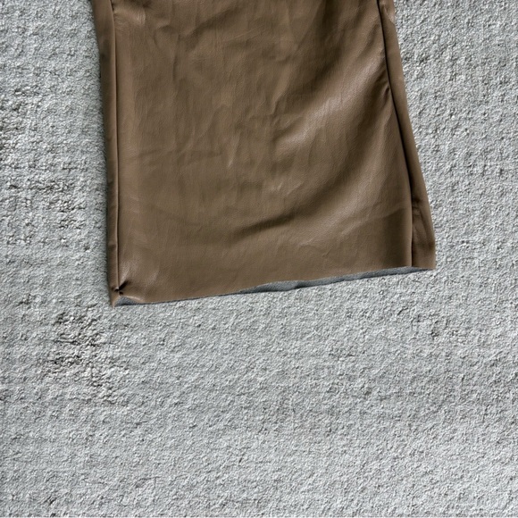Good American Faux Leather Wide Leg Pull On Pants Size 3XL - Picture 7 of 11